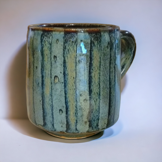 SOLD - Striped Mug - #38