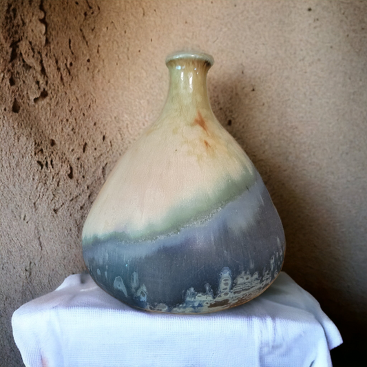 Salt fired, Bell shaped vase - #21