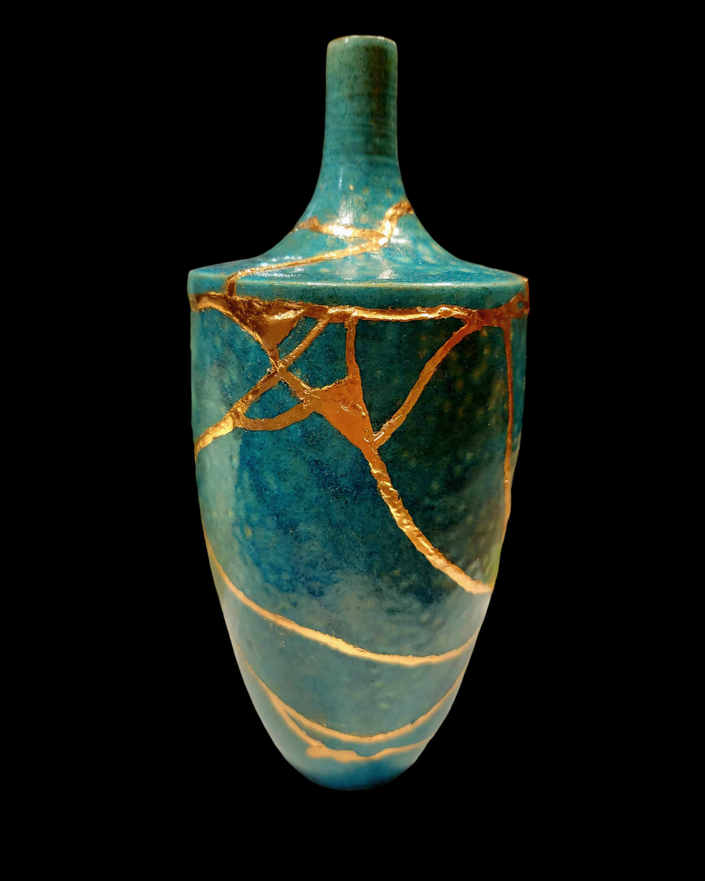 Raku Kintsugi Vase - #15 SOLD