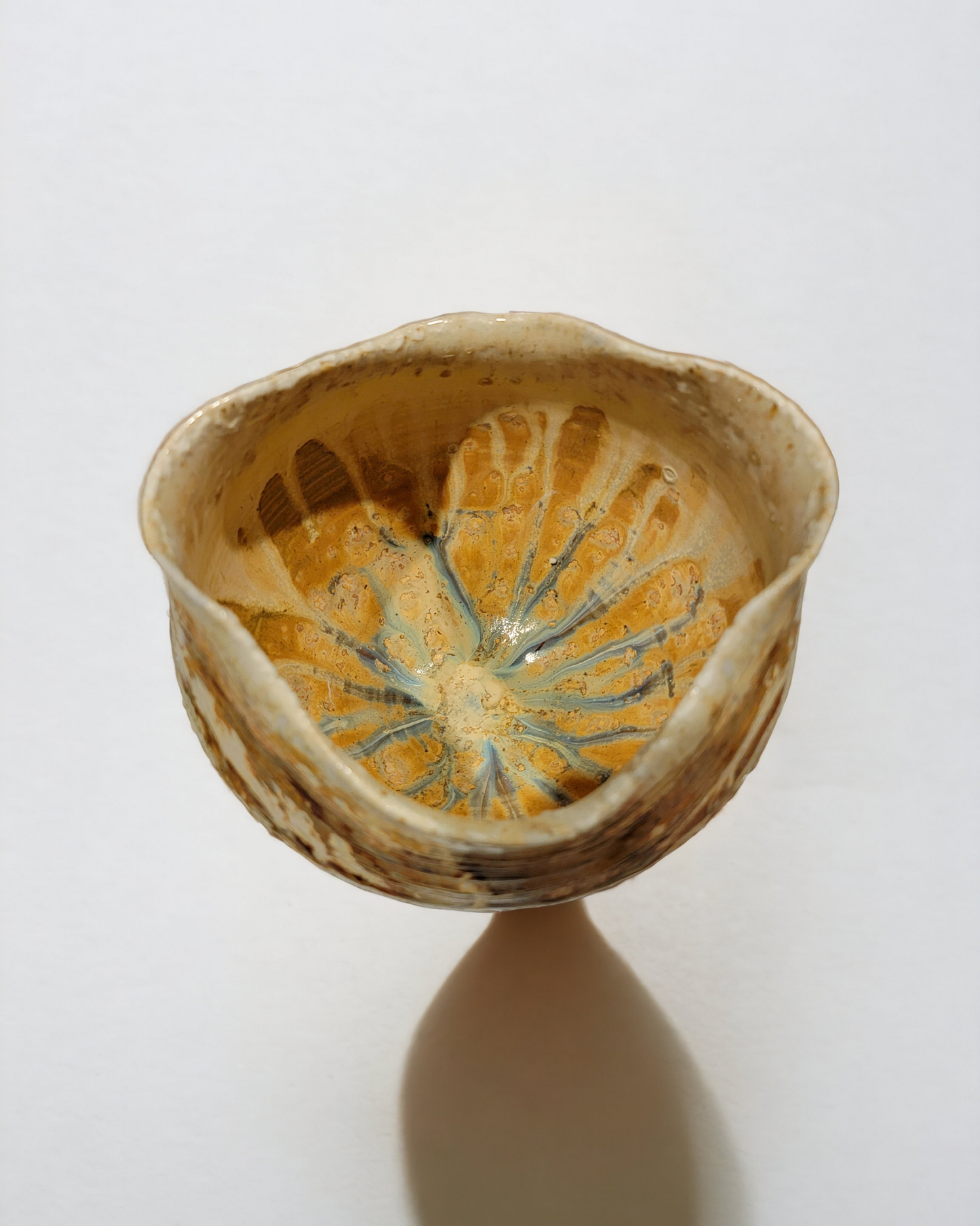 SOLD - Organic basket shaped bowl - #90