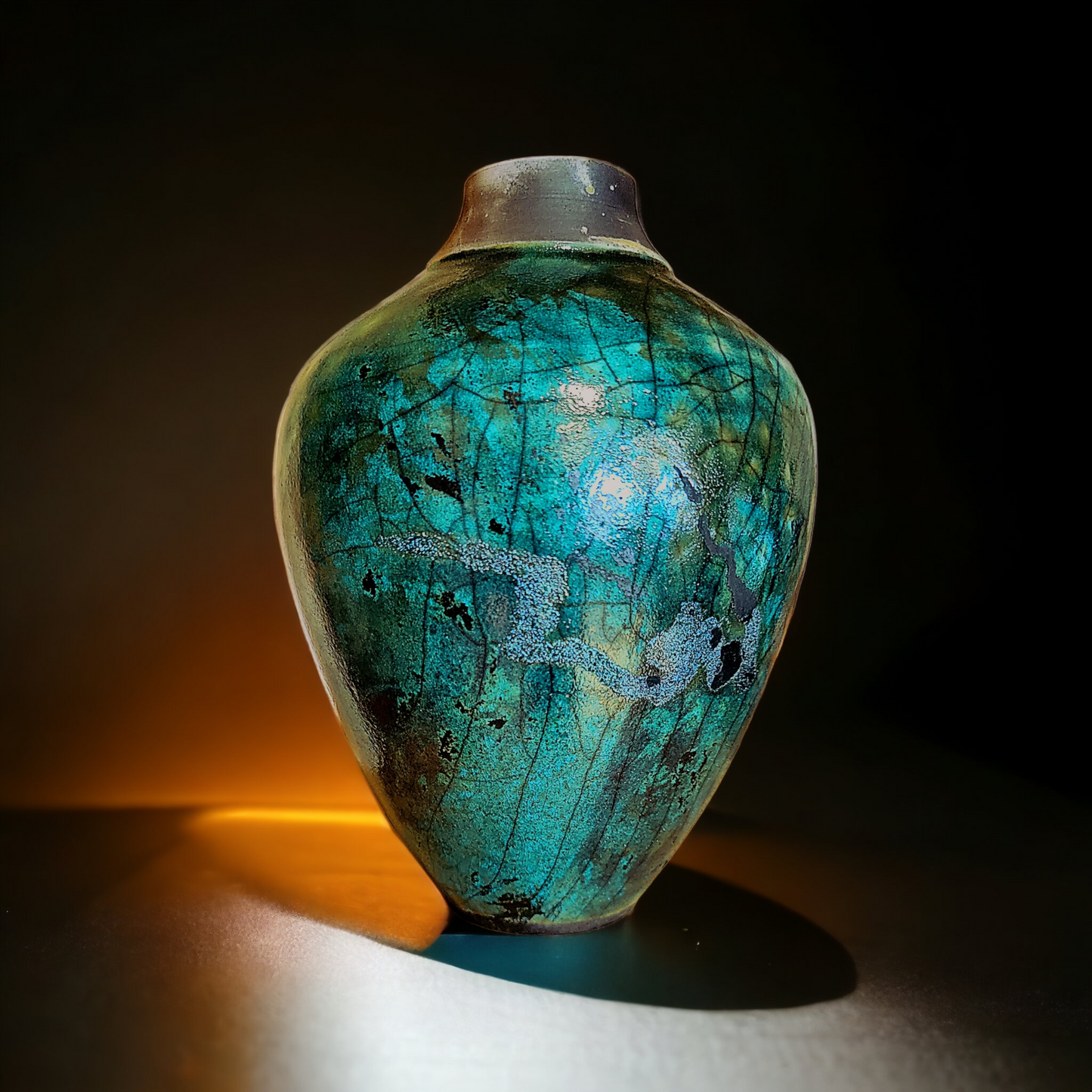 Porcelain Raku Vase - #8