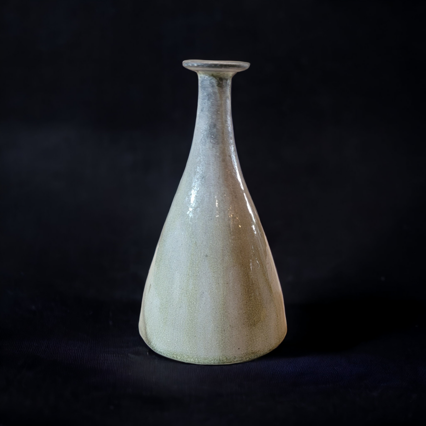 Wood fired gray toned mid-century vase - #107