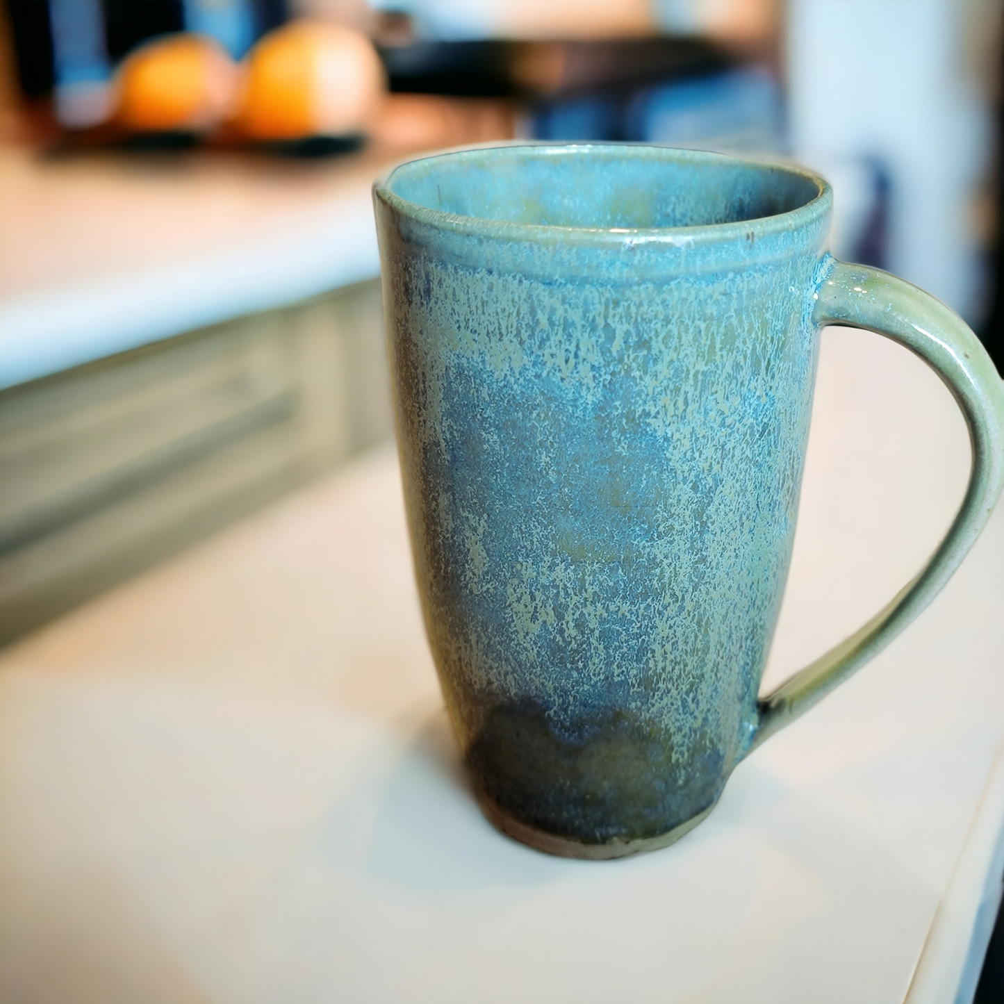 Turquoise and Green Mug - #48 - SOLD
