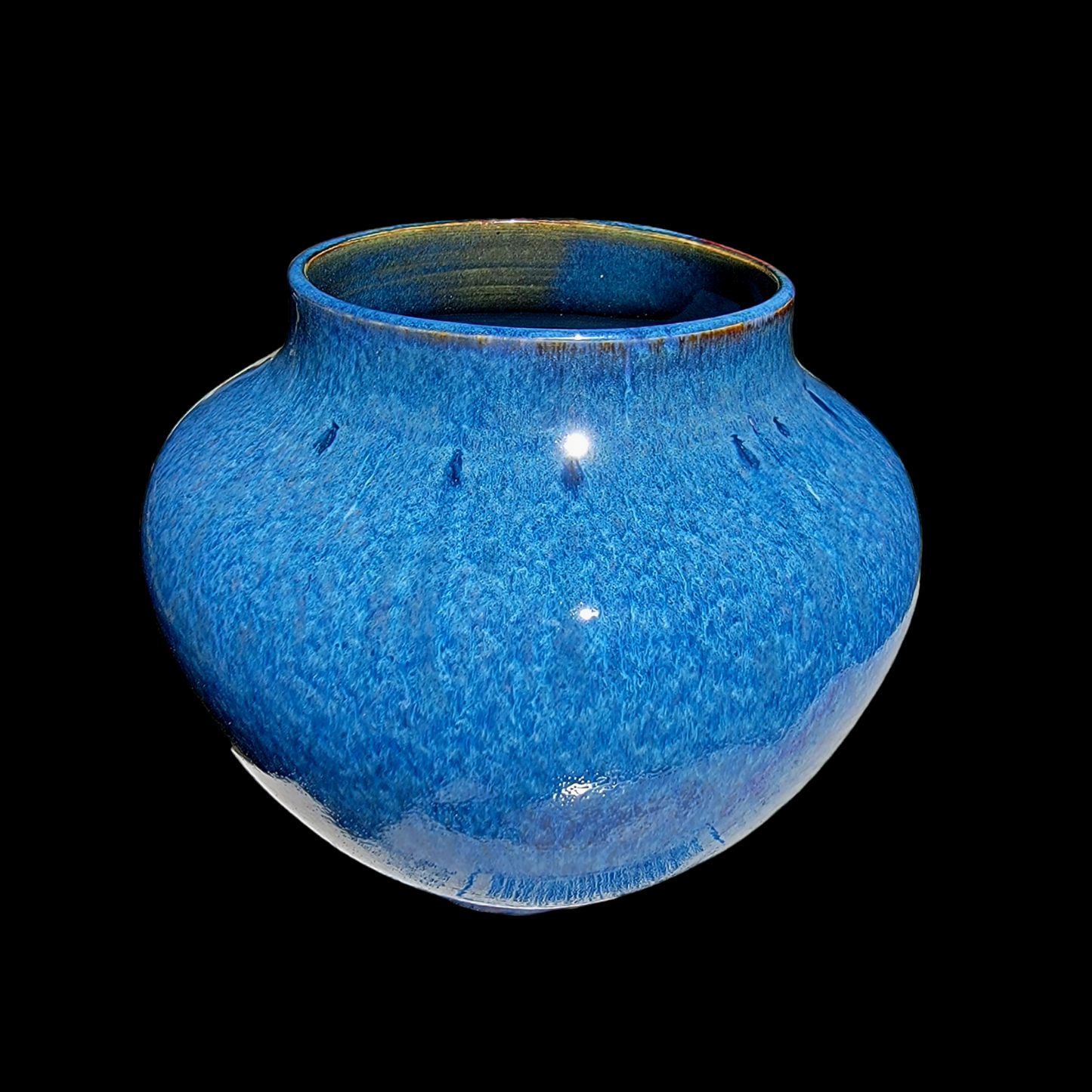 Porcelain Indigo Vase - #3