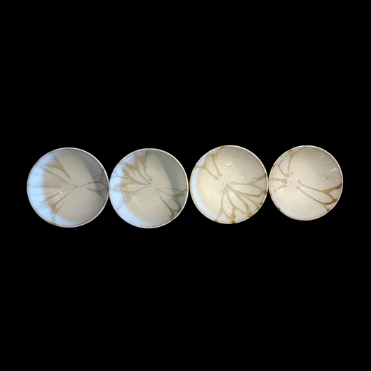 White Porcelain Bowls Set of 4 - #106 SOLD