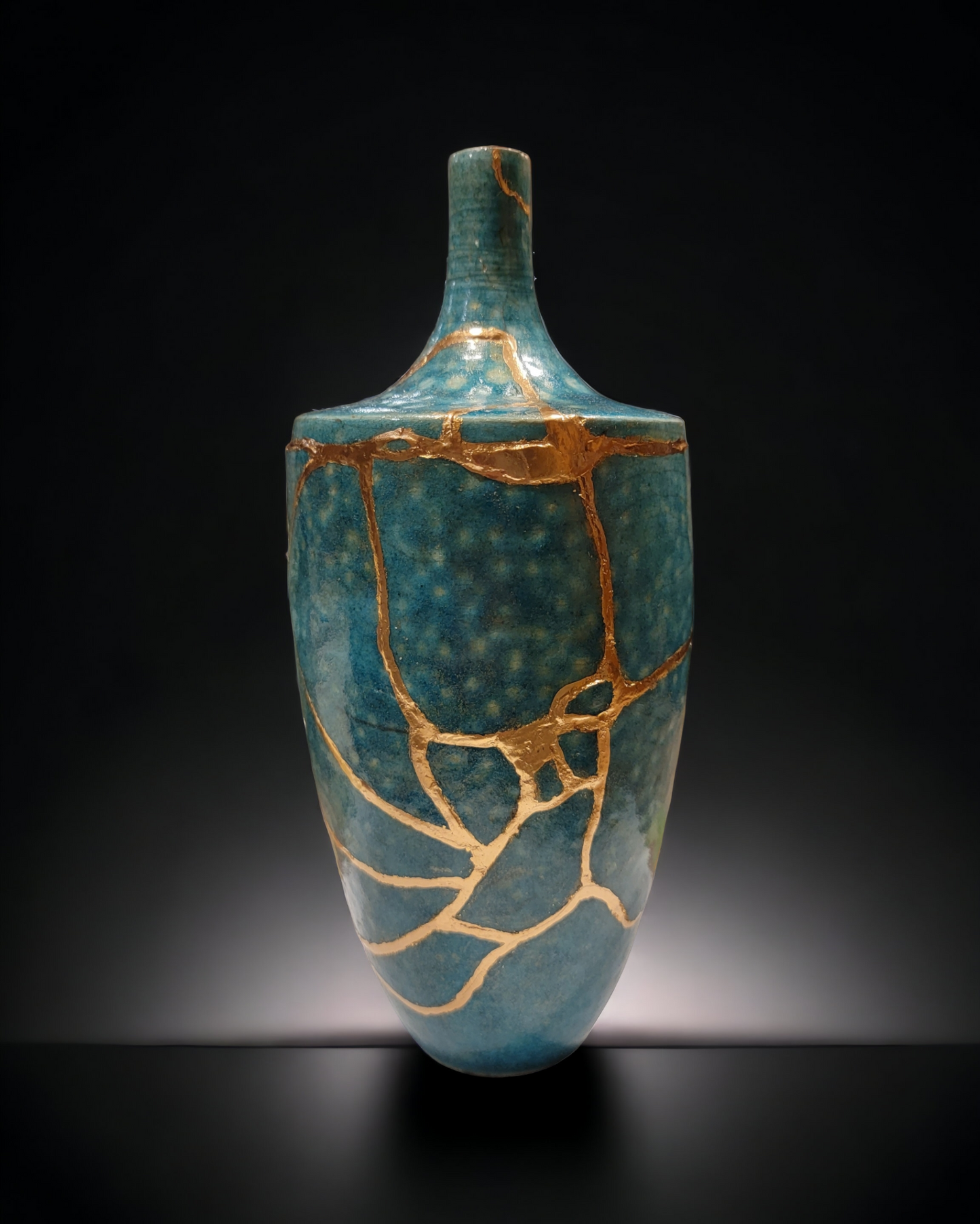 Raku Kintsugi Vase - #15 SOLD