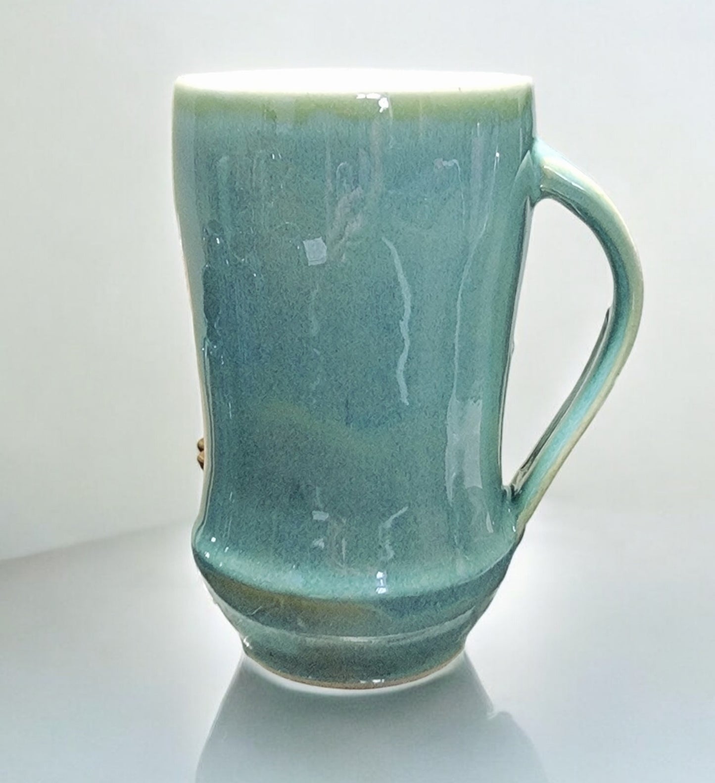 Porcelain Pale Jade and white Mugs