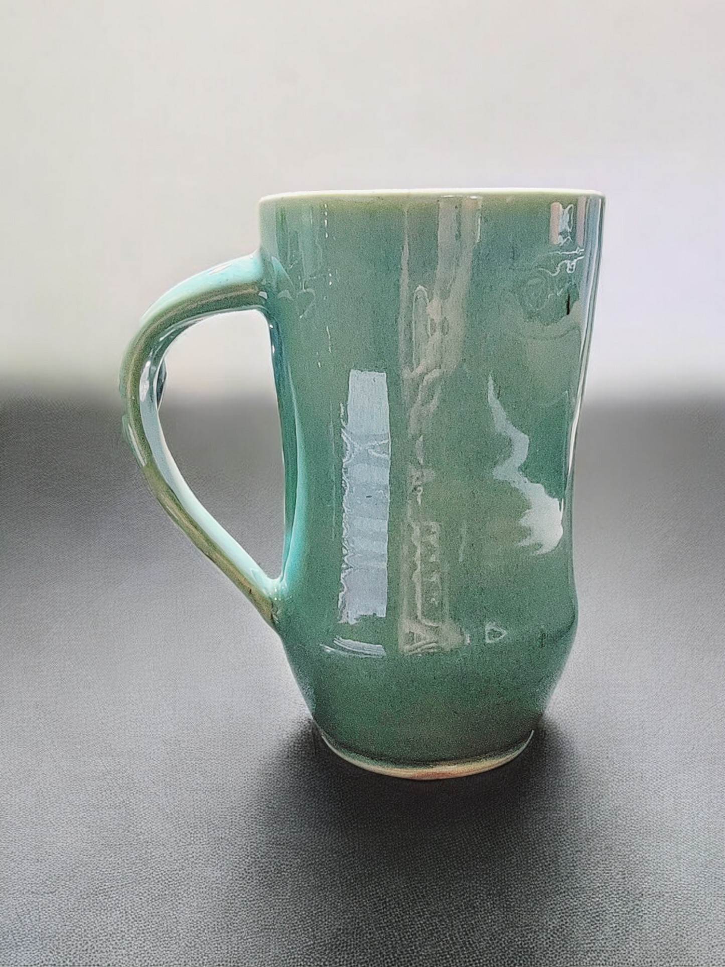 Porcelain Pale Jade and white Mugs