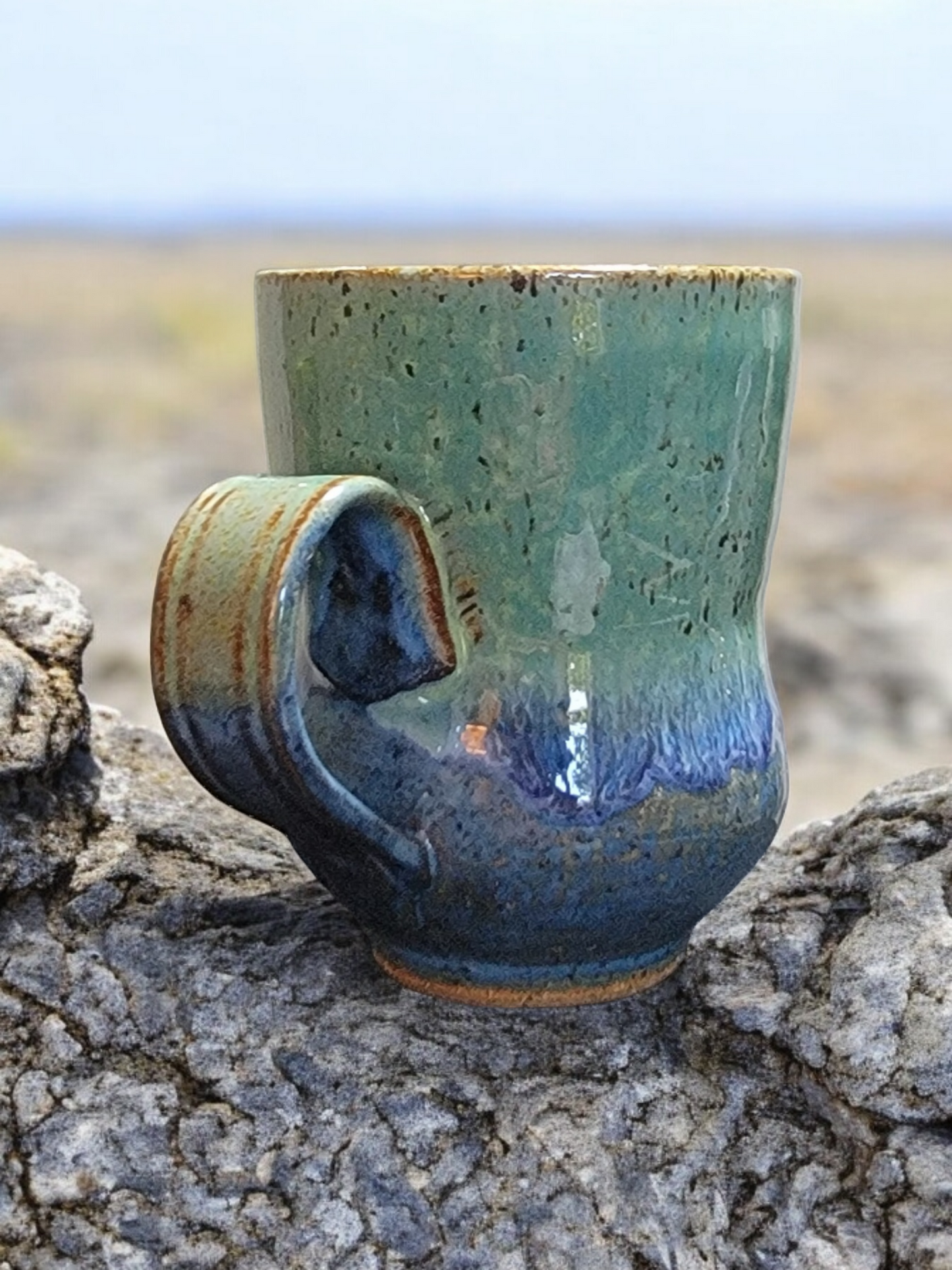 Small Two-toned Speckled Mug