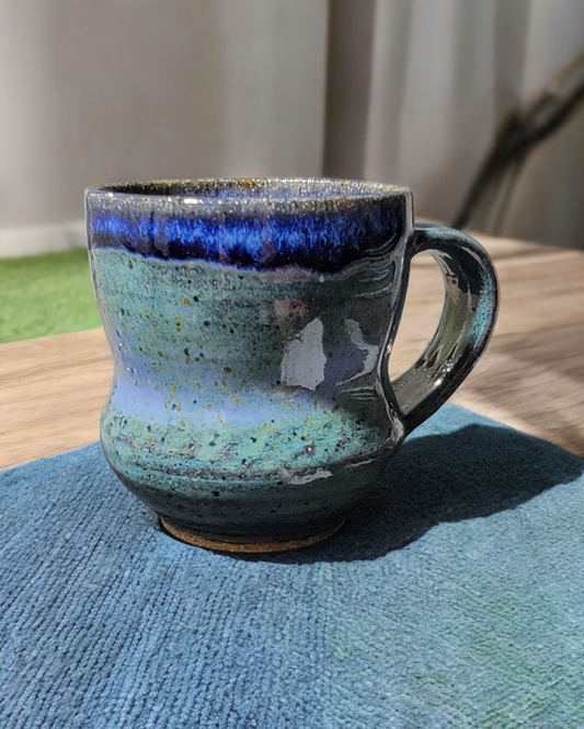 Small Colbalt and Denim Blue Mug