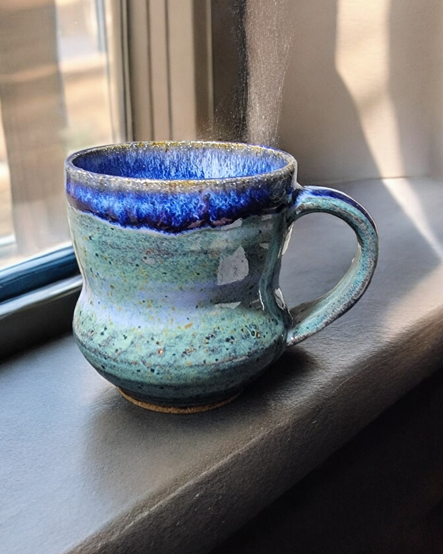 Small Colbalt and Denim Blue Mug