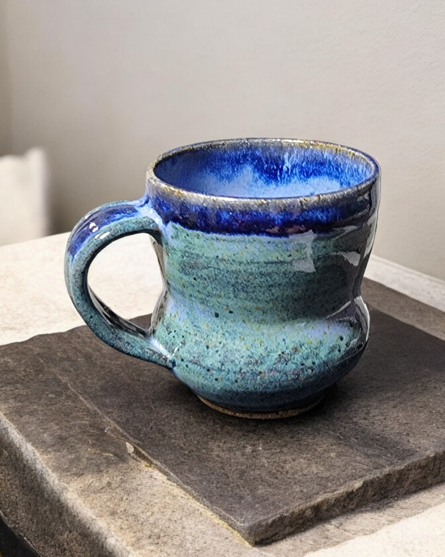 Small Colbalt and Denim Blue Mug