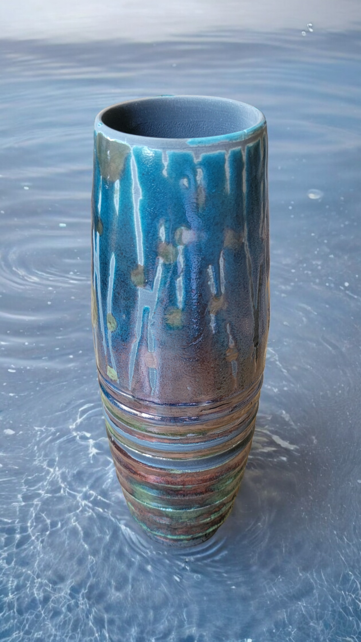 Medium Tall Raku Vase